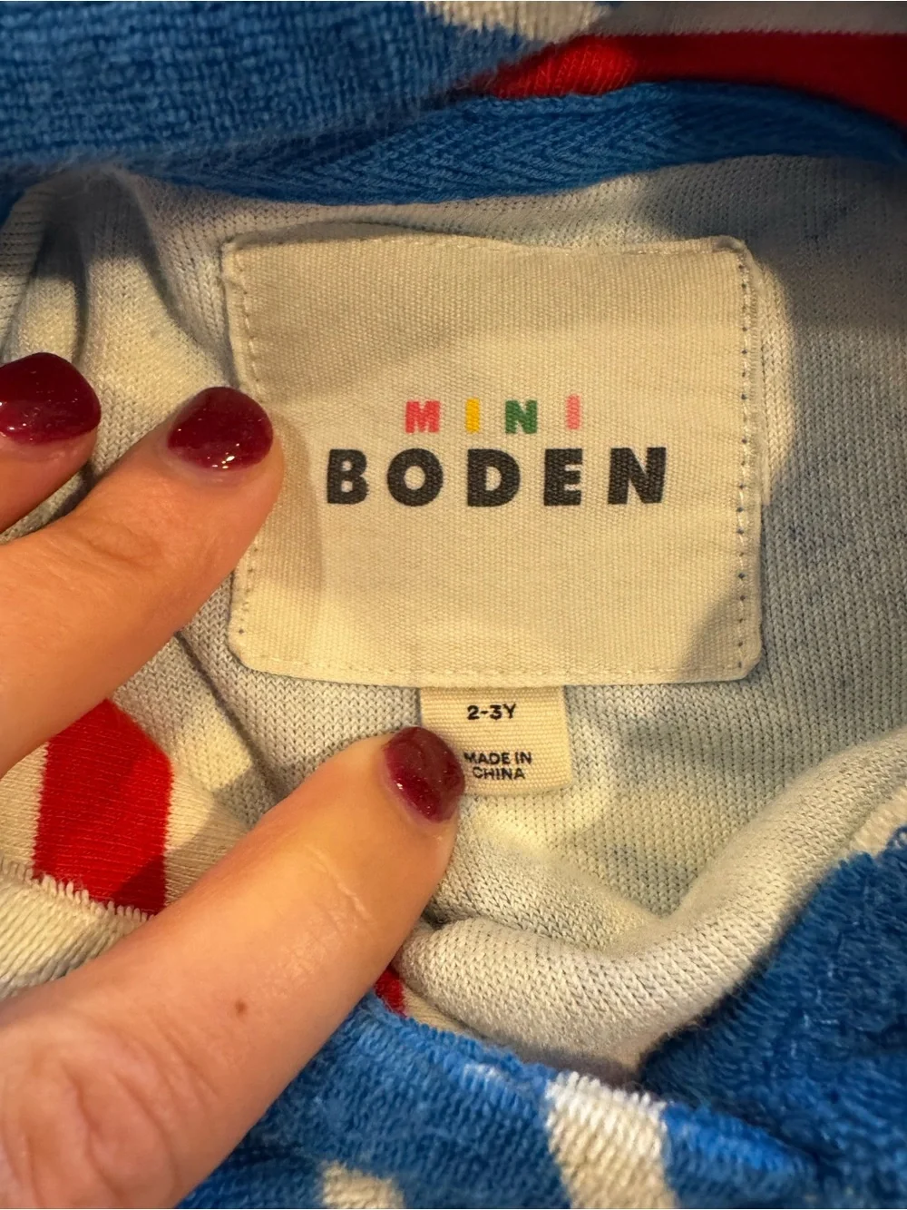 Mini Boden easy out